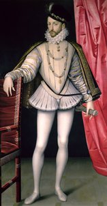 Portrait of Charles IX (1550-74) by François Clouet